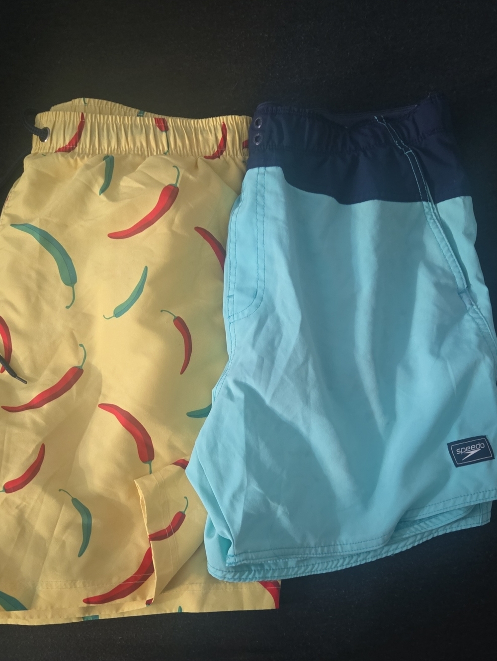 Mens Large 2 Pair Swim Shorts Duo. 1 NwOT/ 1 Used